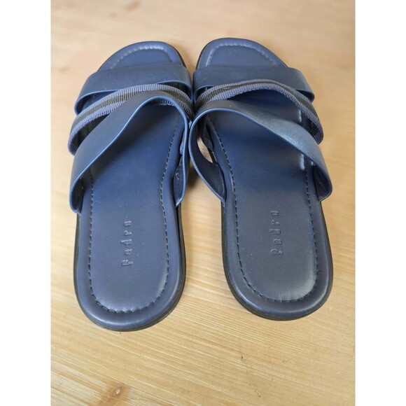 Pedro triple strap blue sandals sz 9